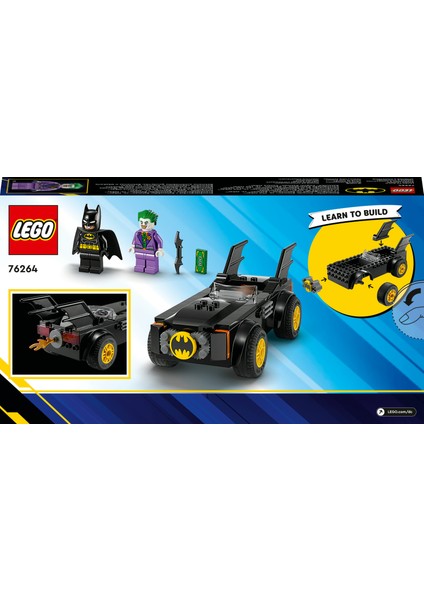 LEGO® DC Batmobile™ Takibi: DC Batman™ Joker™’e Karşı 76264 - 4 Yaş ve Üzeri Çocuklar için Süper Kahraman Aksiyonu içeren Yaratıcı Oyuncak Yapım Seti (54 Parça)