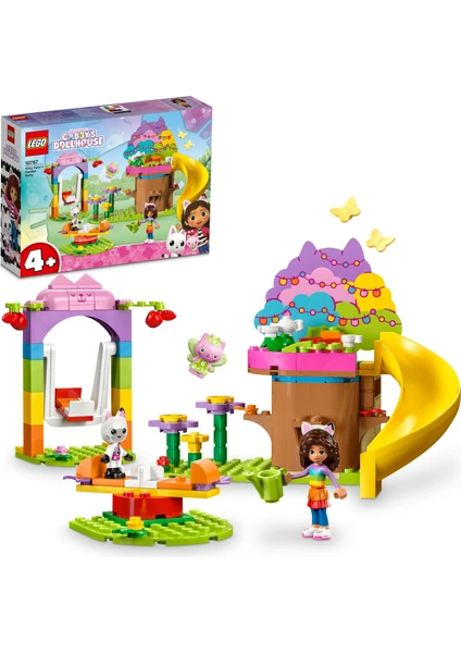 LEGO® Peri Kedi'nin Bahçe Partisi 10787 - 4 Yaş ve Üzeri Çocuklar için Ağaç Ev İçeren Gabby#s Dollhouse Yaratıcı Oyuncak Yapım Seti (130 Parça)