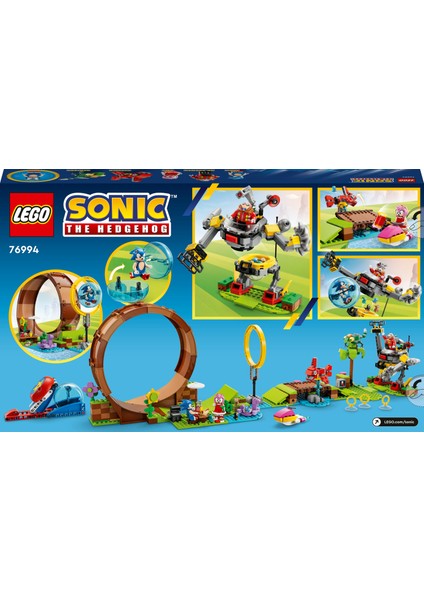 ® Sonic The Hedgehog™ Sonic Green Hill Zone Daire Engeli 76994 - 8 Yaş ve Üzeri Çocuklar Için Yaratıcı Oyuncak Yapım Seti (802 Parça)
