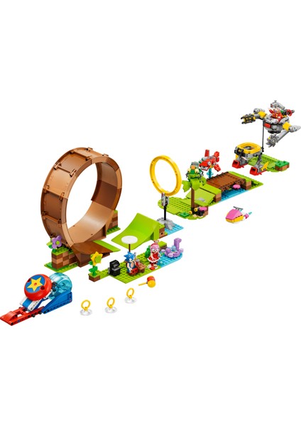 ® Sonic The Hedgehog™ Sonic Green Hill Zone Daire Engeli 76994 - 8 Yaş ve Üzeri Çocuklar Için Yaratıcı Oyuncak Yapım Seti (802 Parça)
