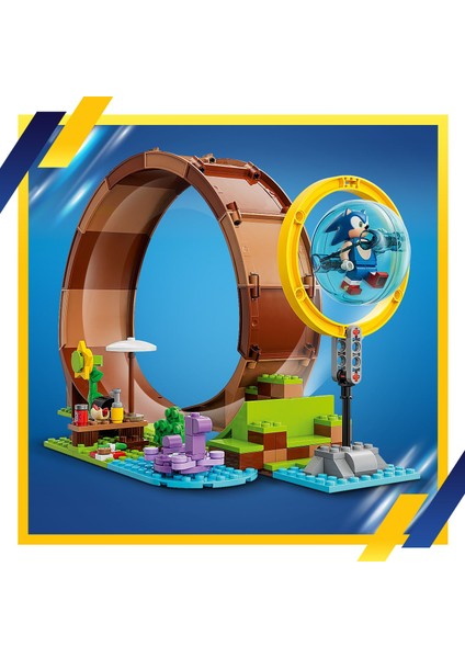 ® Sonic The Hedgehog™ Sonic Green Hill Zone Daire Engeli 76994 - 8 Yaş ve Üzeri Çocuklar Için Yaratıcı Oyuncak Yapım Seti (802 Parça)
