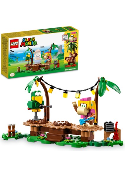 ® Super Mario™ Dixie Kong'un Orman Konseri Ek Macera Seti 71421 - 7 Yaş ve Üzeri Çocuklar Için Koleksiyonluk Yaratıcı Oyuncak Yapım Seti (174 Parça)