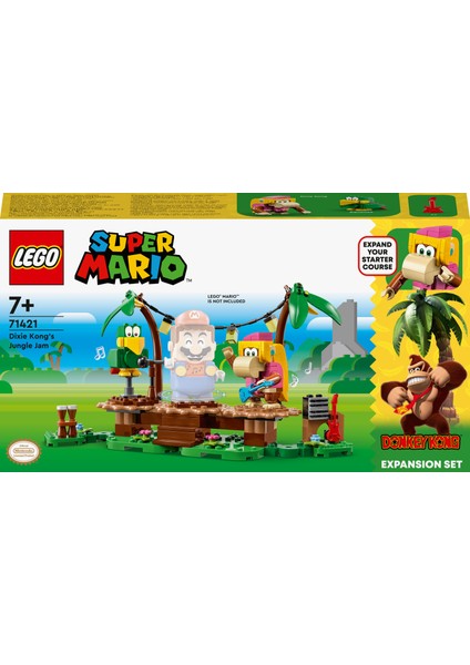 ® Super Mario™ Dixie Kong'un Orman Konseri Ek Macera Seti 71421 - 7 Yaş ve Üzeri Çocuklar Için Koleksiyonluk Yaratıcı Oyuncak Yapım Seti (174 Parça)