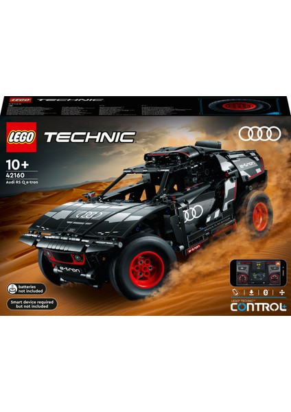 Technic Audi Rs Q E-Tron 42160 - 10 Yaş ve Üzeri Uzaktan Kumandalı Ralli Arabalarını Seven Çocuklar Için Yaratıcı Oyuncak Yapım Seti (914 Parça)