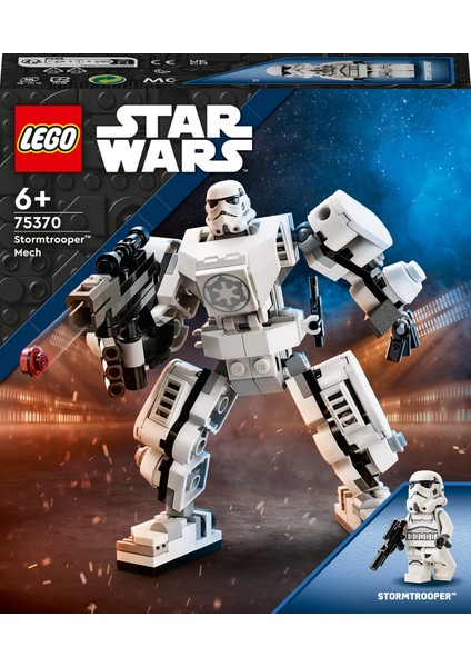 Star Wars™ Stormtrooper™ Robotu 75370 - 6 Yaş ve Üzeri Çocuklar için Yaratıcı Oyuncak Yapım Seti (138 Parça)