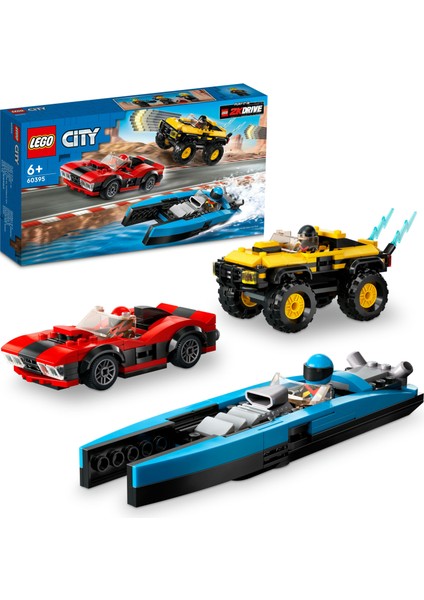 LEGO® City Kombo Yarış Paketi 60395 - 6 Yaş ve Üzeri Çocuklar ve LEGO® 2kdrıve Video Oyununun Hayranları Için Yaratıcı Oyuncak Yapım Seti (362 Parça)