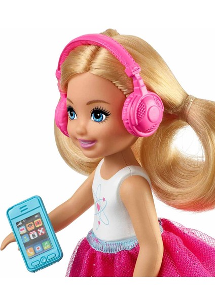 Aksesuarlı Chelsea Bebek Seyahatte FWV20 - Pembe Tül Etekli Chelsea modelleri