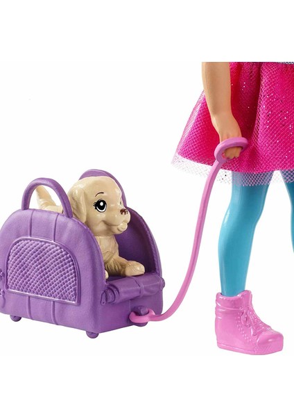 Aksesuarlı Chelsea Bebek Seyahatte FWV20 - Pembe Tül Etekli Chelsea fırsatları