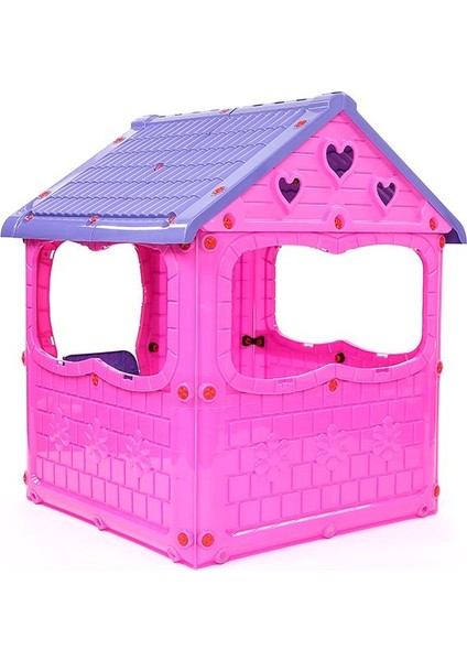 OSER DIŞ TİCARET Pembe Oyun Evi Kreş Anaokulu Çocuk Oyun Evi Plastik Anaokulu Bahçe Oyun Evi Modelleri