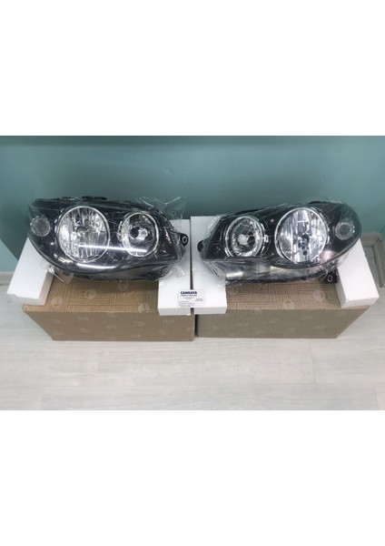 Fiat Albea-Palio 2005 Üstü Uyumlu Motorlu Içi Siyah Komple Far Takımı Sağ-Sol