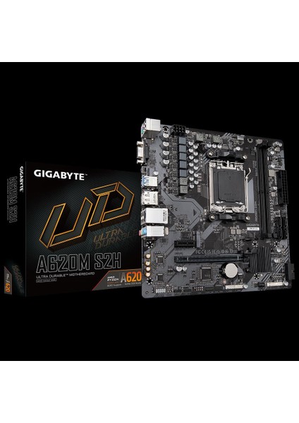 Gıgabyte A620M S2H 1.0 Ddr5 Matx Am5 Anakart