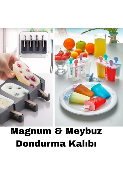Magnum ve Meybuz Dondurma Kalıbı 2 Li Set