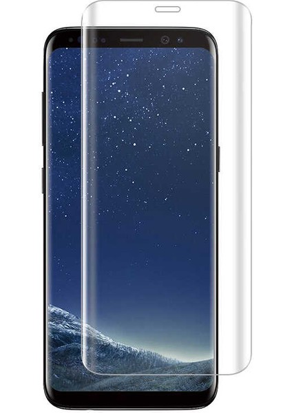 Samsung Galaxy S8 Tam Kaplayan Ekran Koruyucu Esnek Pet Jelatin