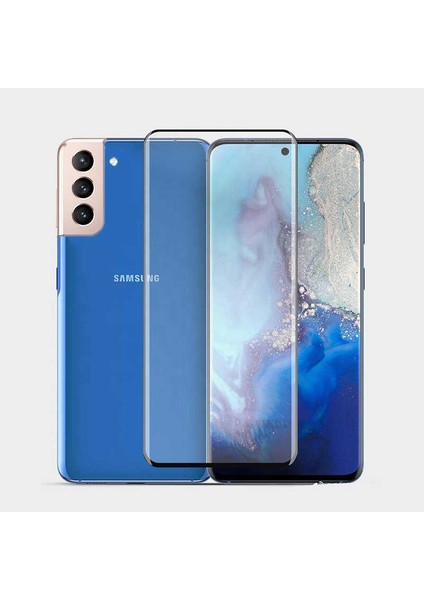 Samsung Galaxy S21 Tam Kaplayan Ekran Koruyucu Esnek Pet Jelatin