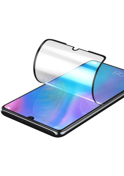 Huawei P30 Tam Kaplayan Ekran Koruyucu Esnek Pet Jelatin