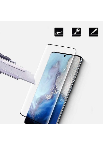 Samsung Galaxy S21 Plus Tam Kaplayan Ekran Koruyucu Esnek Pet Jelatin