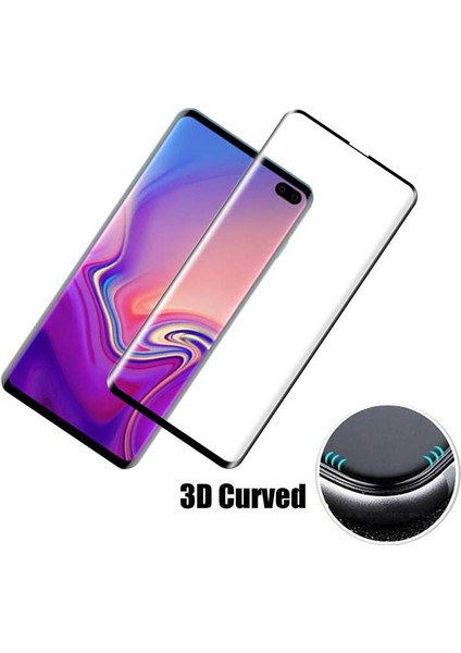 Samsung Galaxy S10 Plus Tam Kaplayan Ekran Koruyucu Esnek Pet Jelatin