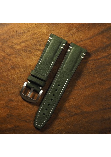 Craft Yeşil Vintage Nubuk El Yapımı Kordon