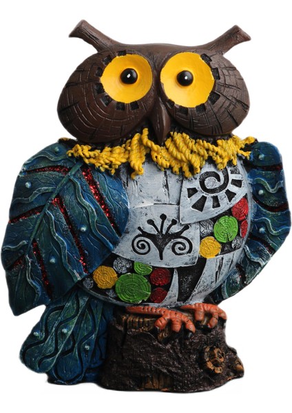 Yöresel Motifli Taşlı Baykuş Biblo Heykel Ev Ofis Yeni Yıl Hediyesi Dekor Konsol Vitrin Süsü SH12 modelleri