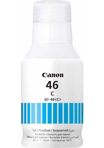 Canon Gı-46 Mürekkep Mavi / Canon Maxify GX6040 / GX6050 / GX7040 / GX7050 / GX7055
