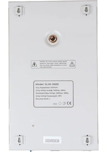 3000VA Otomatik Voltaj Kombi Regülatörü SLIM3000 modelleri