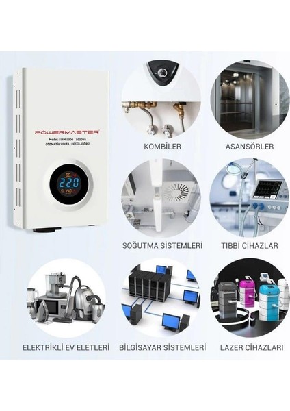 3000VA Otomatik Voltaj Kombi Regülatörü SLIM3000 indirimleri