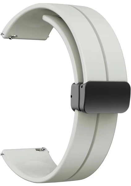 Huawei Honor Watch Gs Pro (22MM) Için Manyetik Kopçalı Renkli Silikon Kayış-Kordon Krd-84
