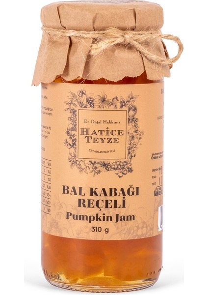 Balkabağı Reçeli 310 gr