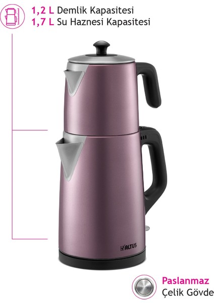 Al 795 P Inox Pembe Çay Makinesi