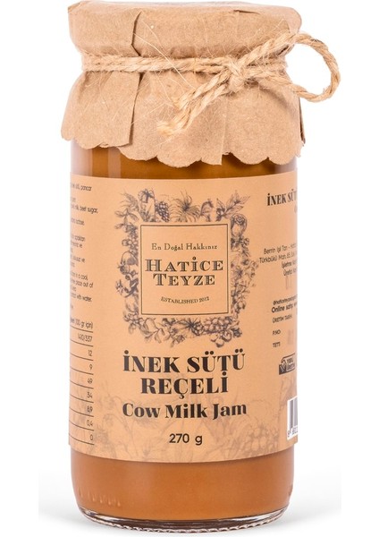 İnek Sütü Reçeli 270 gr