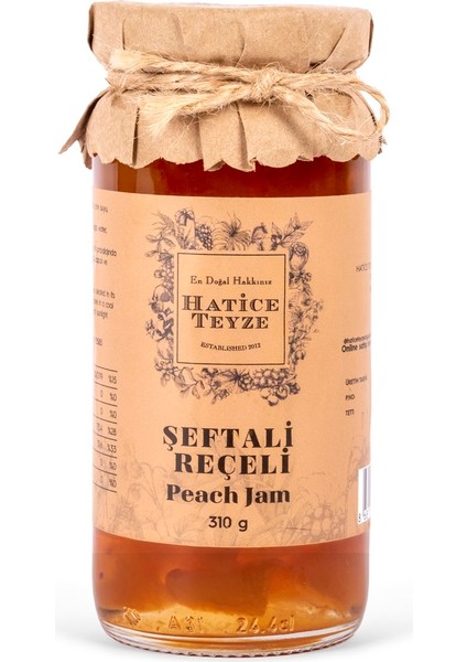 Şeftali Reçeli 310 gr