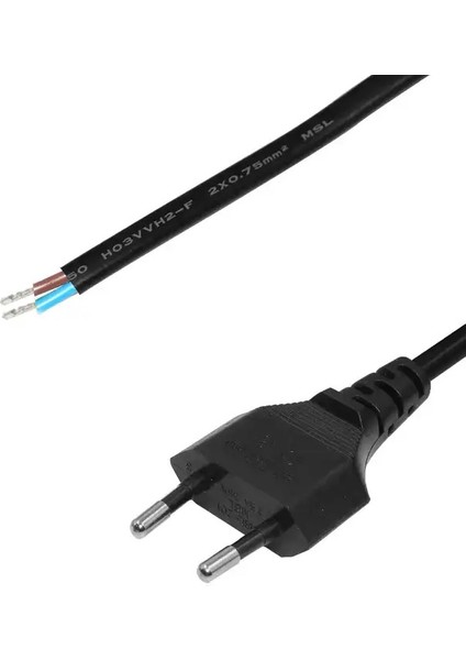 Ac Power 220V Güç Kablosu 0.75MM - 100CM