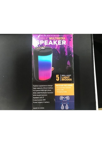 MS-2202BT Şarjlı-Sd-Usb Bluetooth Rgb Spekaer