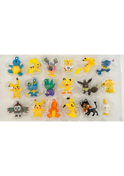 Pokemon Pikachu ve Diğerleri 18LI Karakter Oyuncak Seti