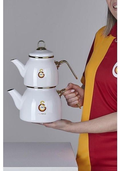 LİSANSLI GALATASARAY 1.KALİTE EMAYE ÇAYDANLIK SETİ