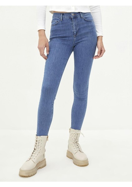 Lcw Jeans Yüksek Bel Süper Skinny Fit Kadın Jean Pantolon modelleri