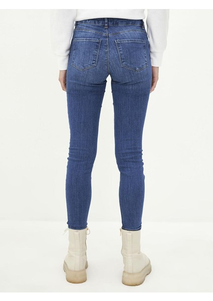 Lcw Jeans Normal Bel Skinny Fit Cep Detaylı Kadın Rodeo Jean Pantolon