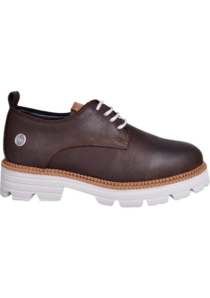 D23KA-6055 Kadın Kahve Nubuk Deri Ayakkabı