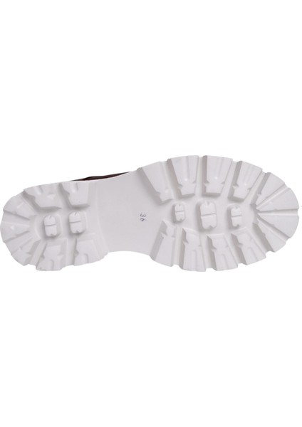 D23KA-6055 Kadın Kahve Nubuk Deri Ayakkabı indirimleri