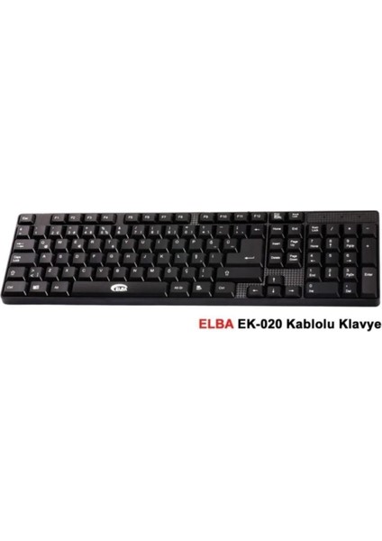 EK-020 Q USB Siyah Türkçe Standart Klavye