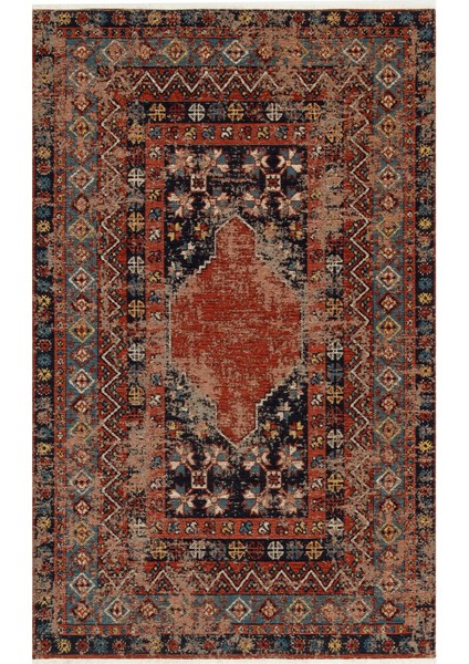 Anadolu 04 Multy Antik Desenli Yıkanabilir Kaymaz Tabanlı Etnik Kilim