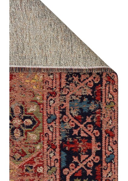 Anadolu 01 Multy Antik Desenli Yıkanabilir Kaymaz Tabanlı Etnik Kilim
