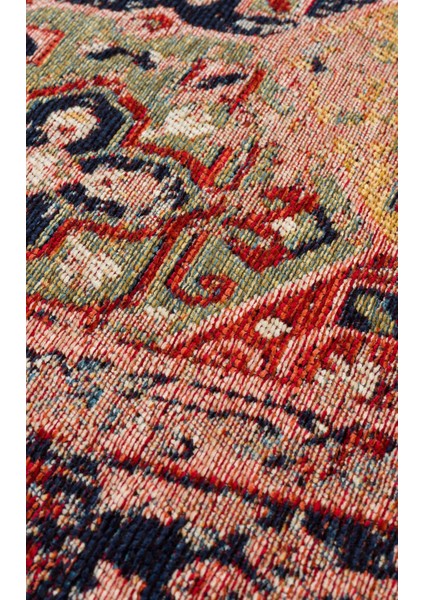 Anadolu 01 Multy Antik Desenli Yıkanabilir Kaymaz Tabanlı Etnik Kilim