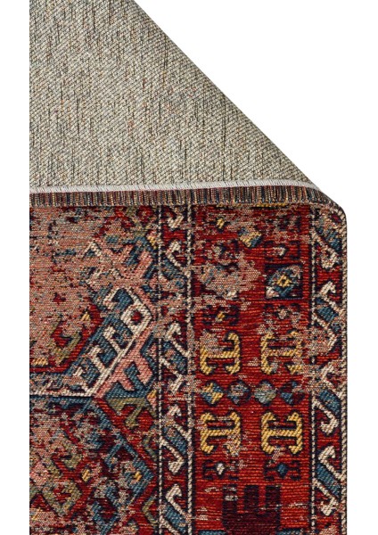 Anadolu 03 Multy Antik Desenli Yıkanabilir Kaymaz Tabanlı Etnik Kilim