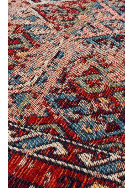 Anadolu 03 Multy Antik Desenli Yıkanabilir Kaymaz Tabanlı Etnik Kilim
