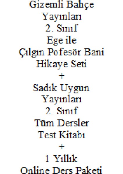 2. Sınıf Hikaye Kitabı Seti Ege ile Çılgın Profesör Bani Yeni + Sadık Uygun Yayınları Tüm Dersler 2. Sınıf Test Kitabı + 1 Yıllık Online Ders Paketi