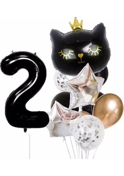 Mini Party Store Kedi Doğum Günü Set