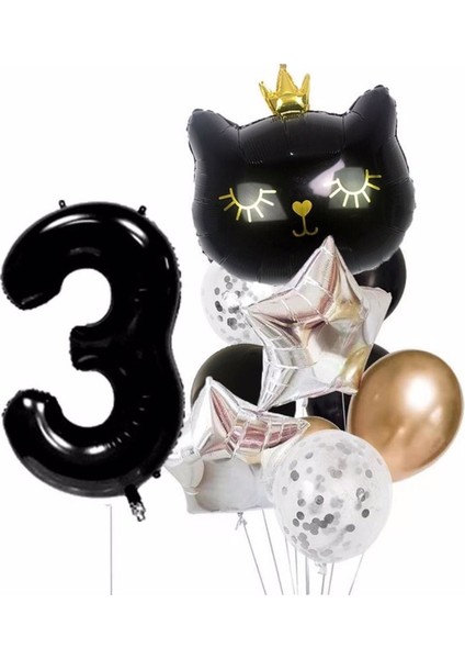 Mini Party Store Kedi Doğum Günü Set