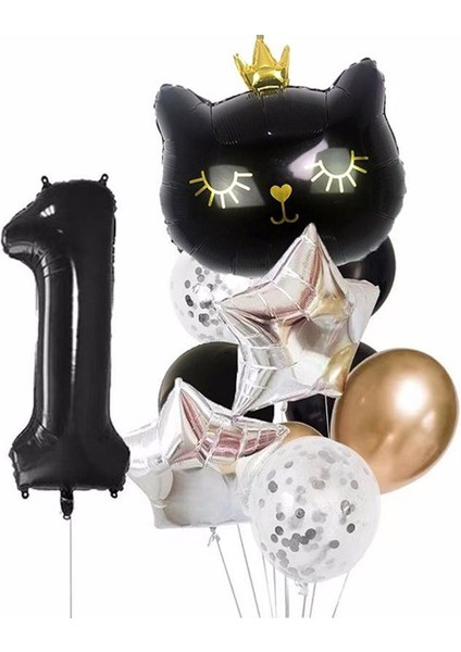 Mini Party Store Kedi Doğum Günü Set