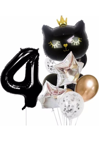 Mini Party Store Kedi Doğum Günü Set